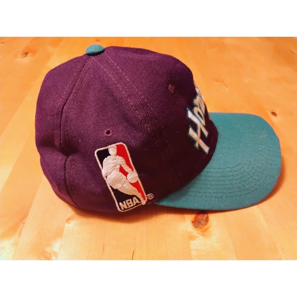VTG 90s Charlotte Hornets Hat Cap Sports Specialties NBA Wool Blend Adjustable - Picture 12 of 14